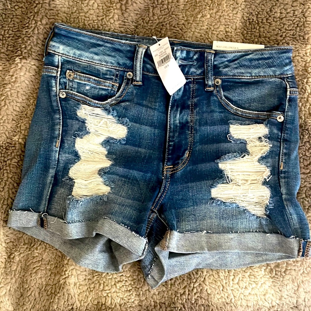 Brand New American Eagle Mid-Rise Shortie Shorts